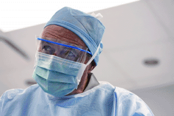 Image: The Smart-Seal surgical mask (Photo courtesy of Cardinal Health). Image: The Smart-Seal surgical mask (Photo courtesy of Cardinal Health).